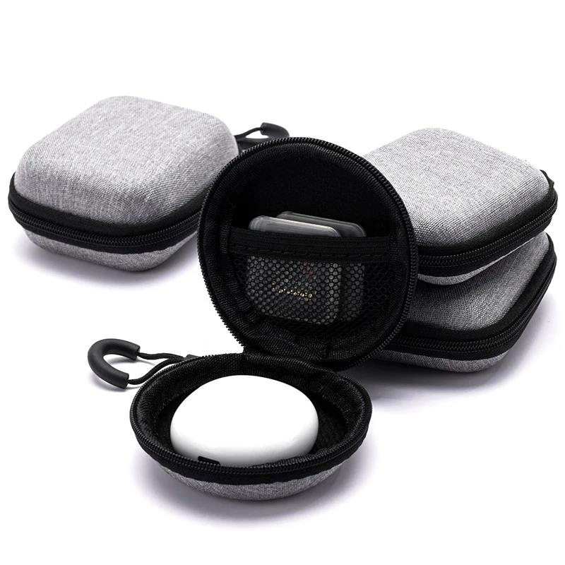 Portable Shockproof Headphone Case Earphone Bag Headset Storage Bag Hard Shell Earphone Accessories Memory Card USB Cable