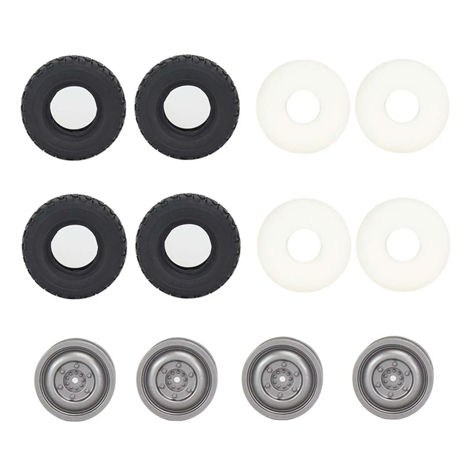 Pack of 4 RC Crawler Tires in 1:16 Scale, 72 Mm, Soft Tire, RC Tire for WPL B14