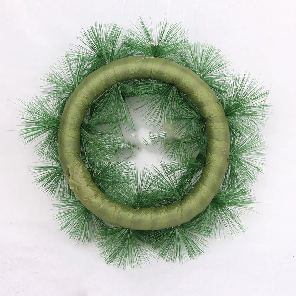 

30Cm Christmas Artificial Pine Wreath Golden Hanging Decor for Home Wall Door Window Indoor Outdoor Party Xmas Decoration