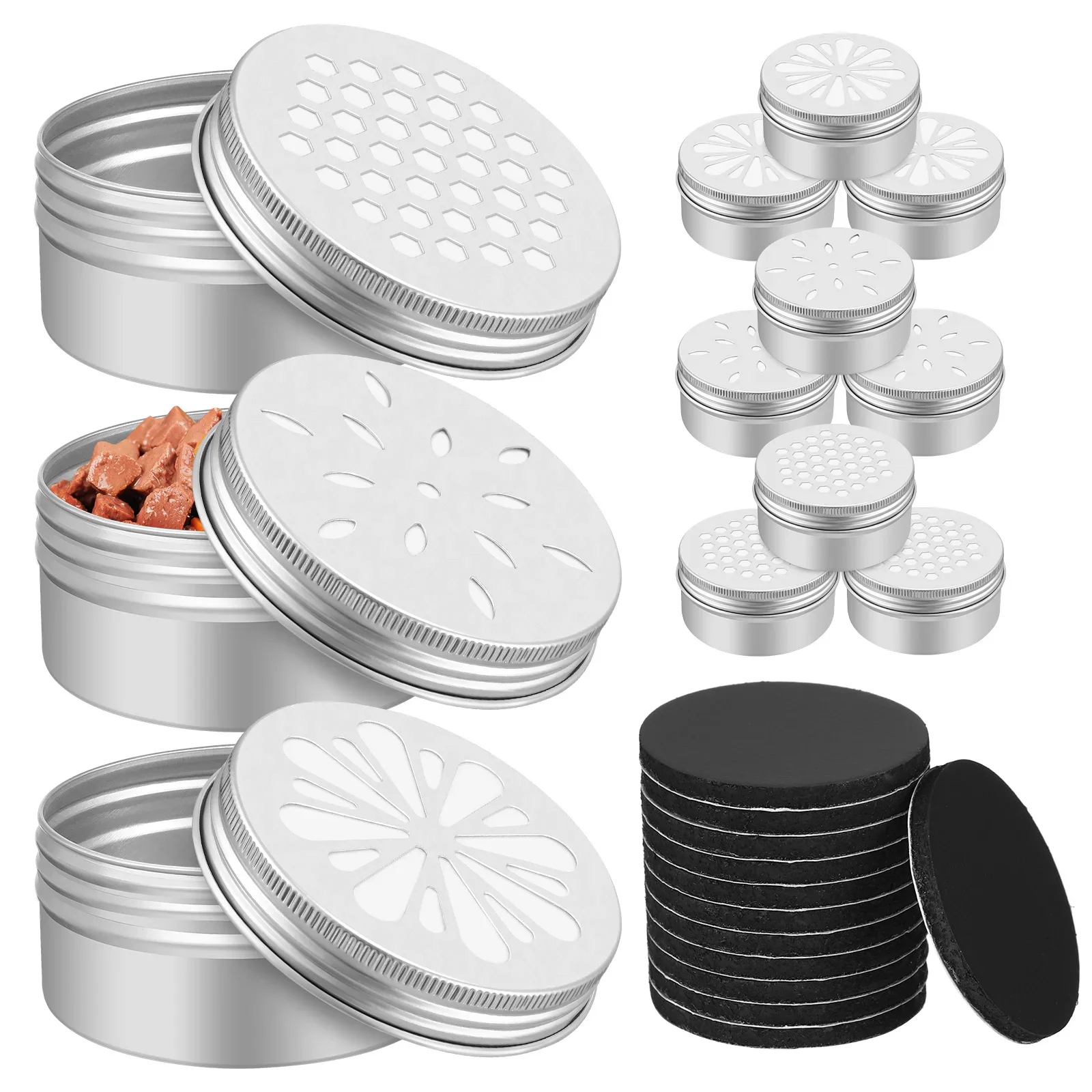 

12pcs Dog Training Scent Tins Metal Can Dog Smell Training Boxes Pet Scent Training Container With Dots Bunny supplies Bedding
