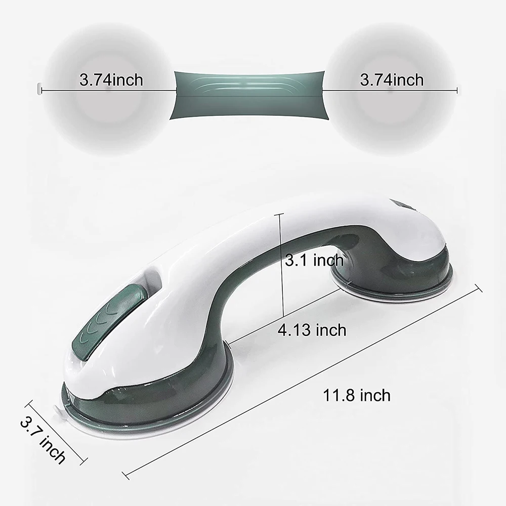 Duschgriff, Sicherheits-Helfgriff, rutschfeste Unterstützung, Badezimmer, Toilette, sicherer Haltegriff, Griff, Vakuumsauger, Saugnapf, Handlauf – Detail 18