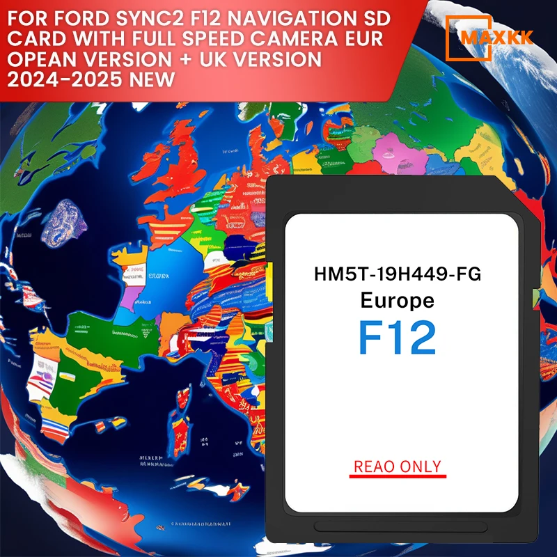 2024/2025 GPS SD CARD FOR FORD SYNC2 F12- EUROPA+UK CON AUTOVELOX UPDATE LATEST VERSION
