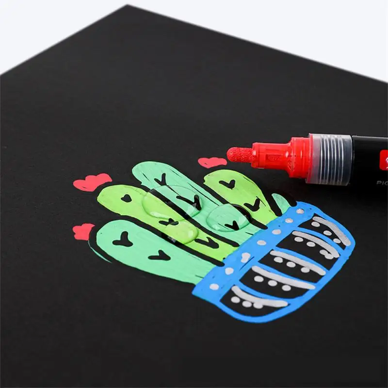 Colors Art Marker Acrylic Paint Brush Pen Painting Stone Ceramic Glas Wood Canvas Graffiti Making Drawing