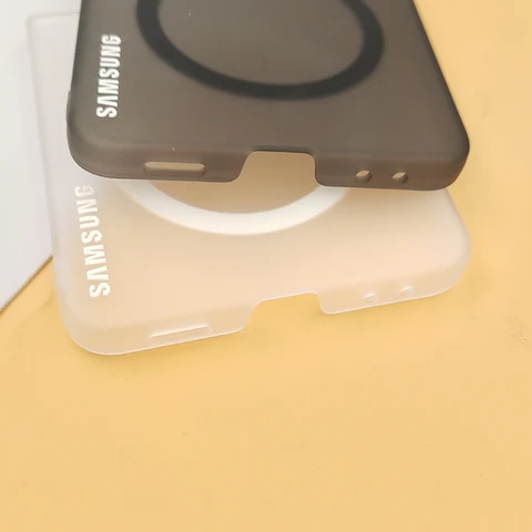 Прозрачный магнитный чехол для Magsafe для Samsung Galaxy Z Flip 4 5 6 7 ZFlip7 Flip6 5G, матовый защитный чехол с беспроводной зарядкой