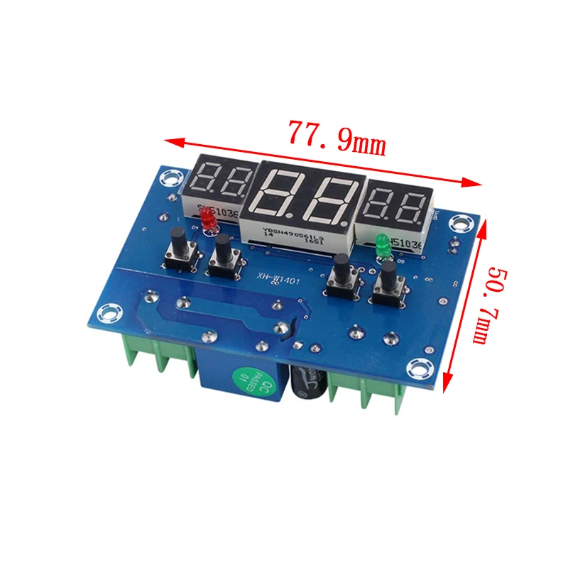 W1401 Thermostat Intelligent Digital Led Display Module Thermostat Temperature Controller Module NTC Sensor Module W1401 DC 12V