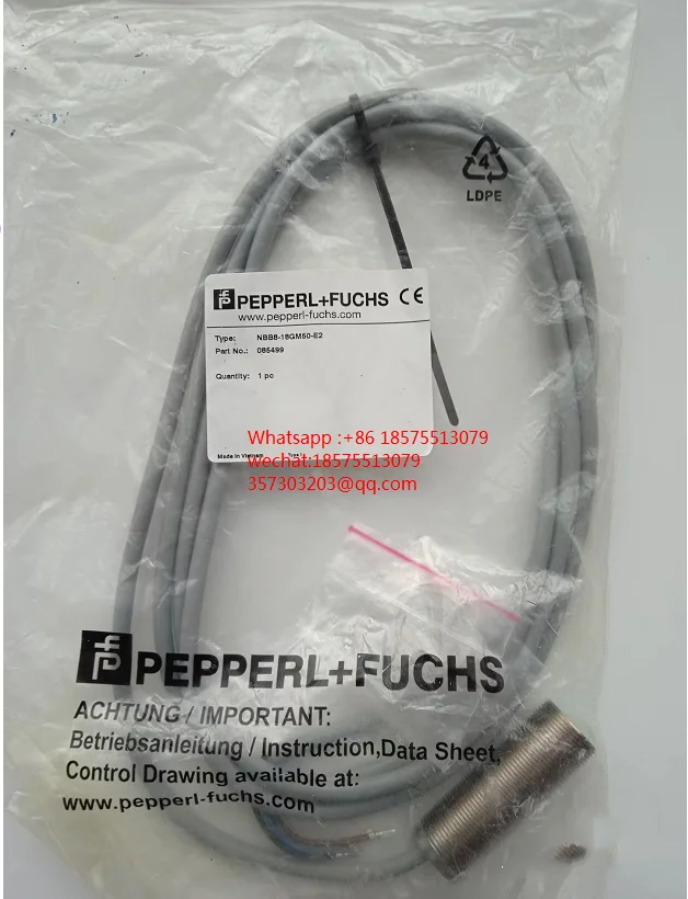 

Pepperl + Fuchs NBB8-18GM50-E2 Multiply Proximity Sensor NBB0.6-3M22-E2 NBB8-18GM50-E2