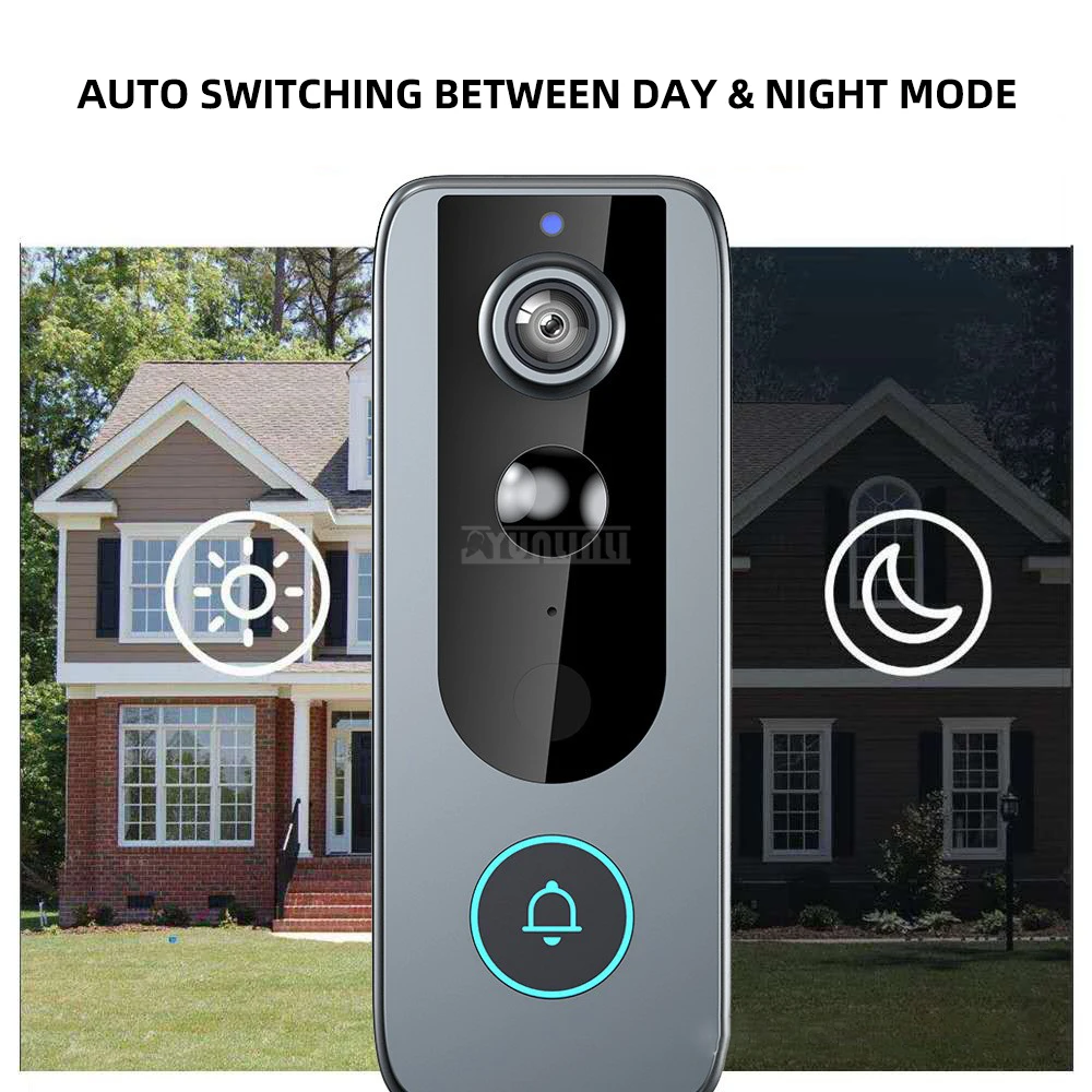  with Motion Detection,and Night Vision Two-Way Intercom High-Definition Smart Video Doorbell