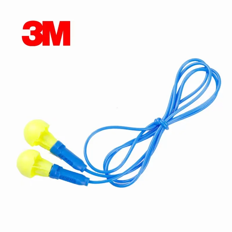 5pairs Authentic 3M E-A-R Push-Ins Earplugs 318-1005 Space Foam Soft corded sleeping Reduction Noise Protective earplug