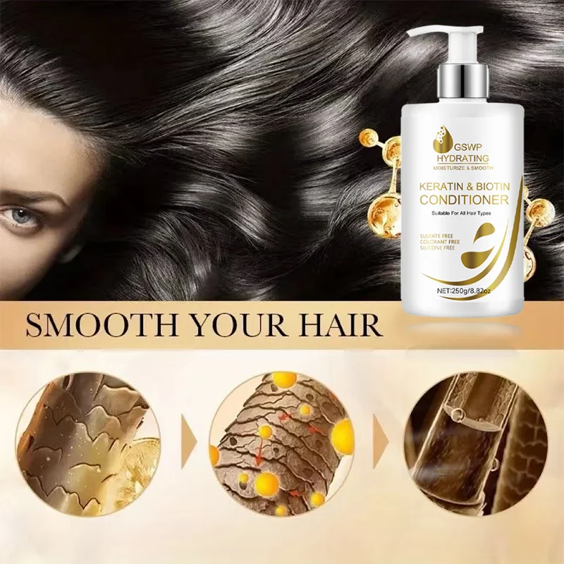 Picture 7: GSWP Keratin Biotin Shampoo & Conditioner,Gentle cleansing, suitable for all hair types, ideal as a gift. 500g