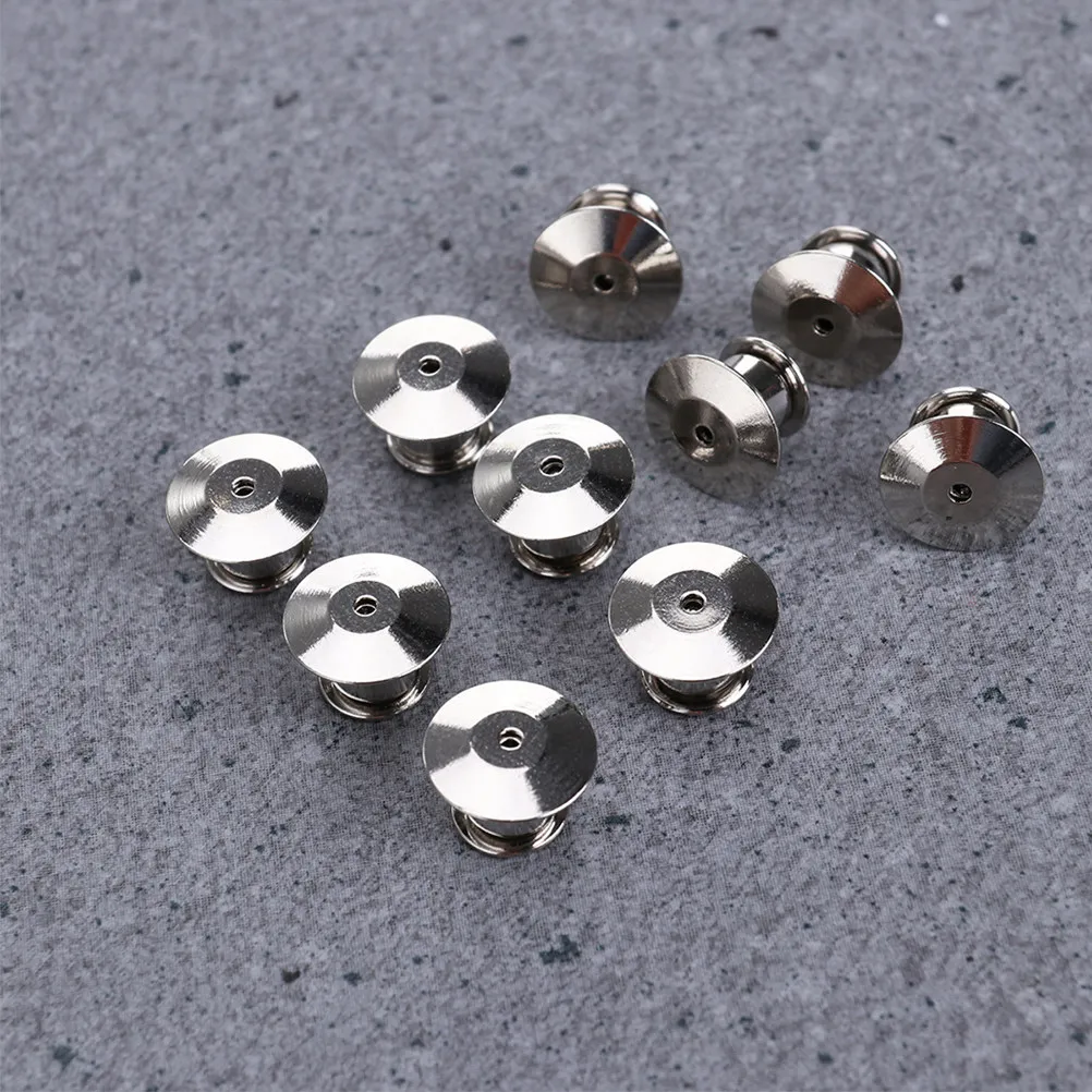 22Pcs Locking Pin Backs Professional Multi-Function Metal Pin Clasps for Jewelry Making Pins Lanyards Bags Hats Books