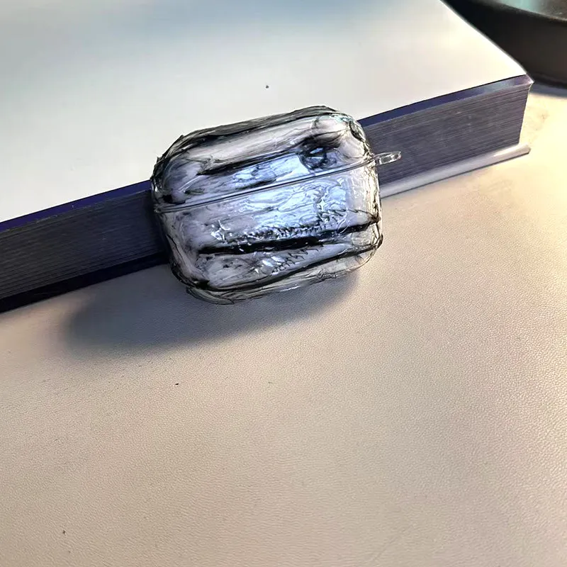 

Минималистичный градиентный чехол AirPods Pro, беспроводные наушники, защитный чехол, индивидуальный чехол AirPods 3, прозрачный противоударный жесткий чехол
