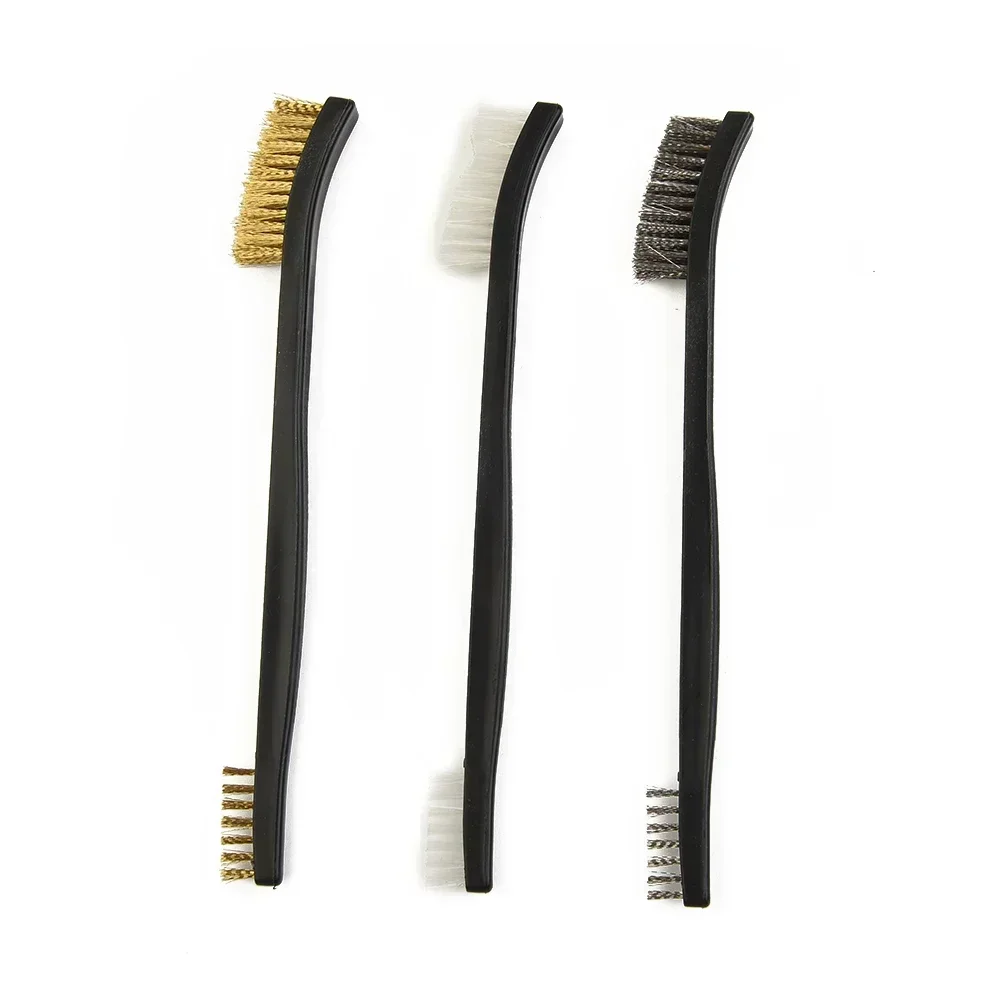 Accessori Attrezzatura Spazzola metallica Lucidatura Rimozione ruggine Forniture 3 pezzi Montaggio per pulizia Smerigliatrice Metallo Mini nylon