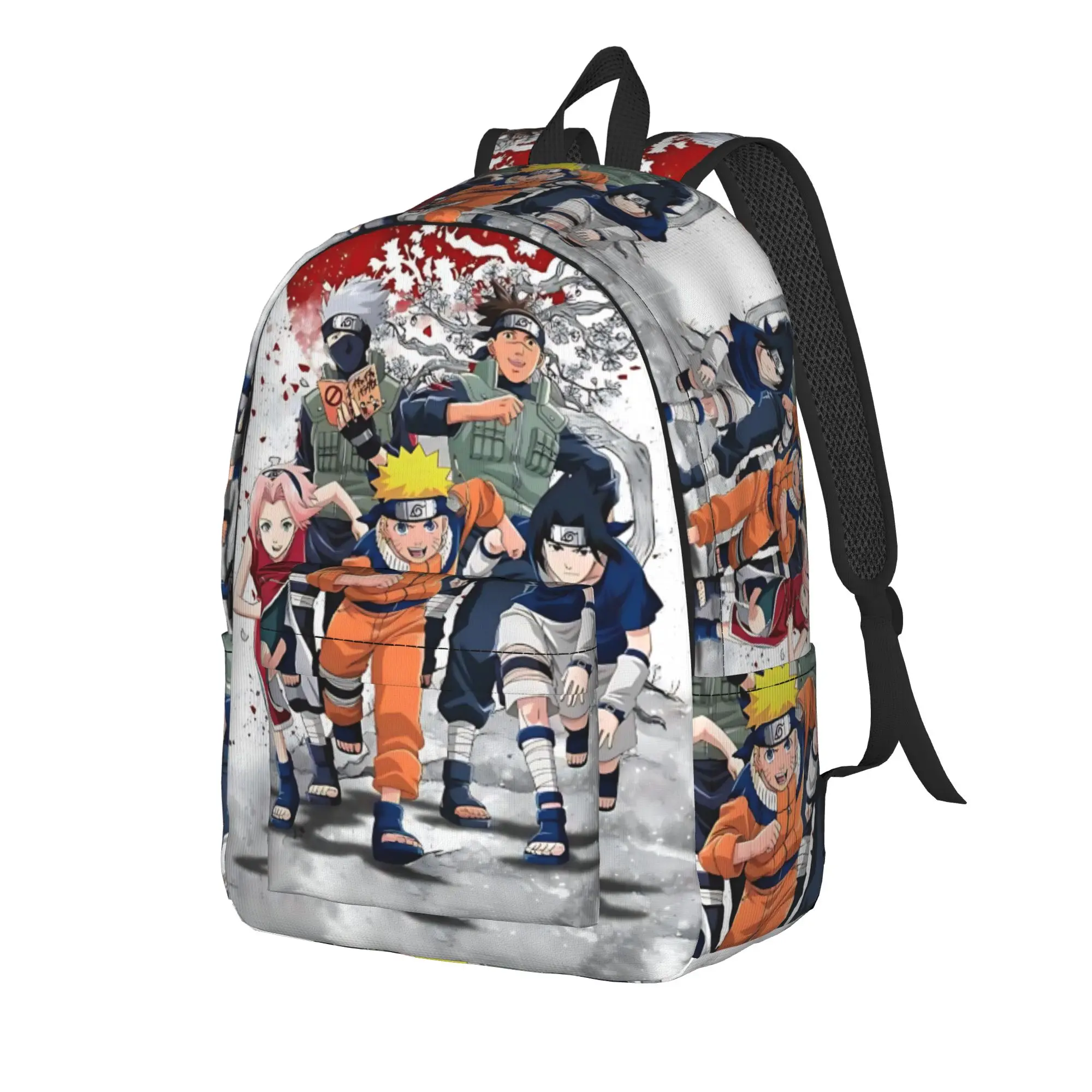 Fashion Naruto anime comic Backpack  Mochilas Kawaii Office Work Large Capacity Rucksack