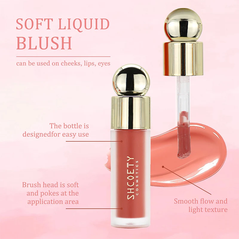 2 In1 Moisturizing Multifunctional Facial Rouge Liquid Blush Lips And Cheeks Natural Contouring Brightening Complexion Makeup