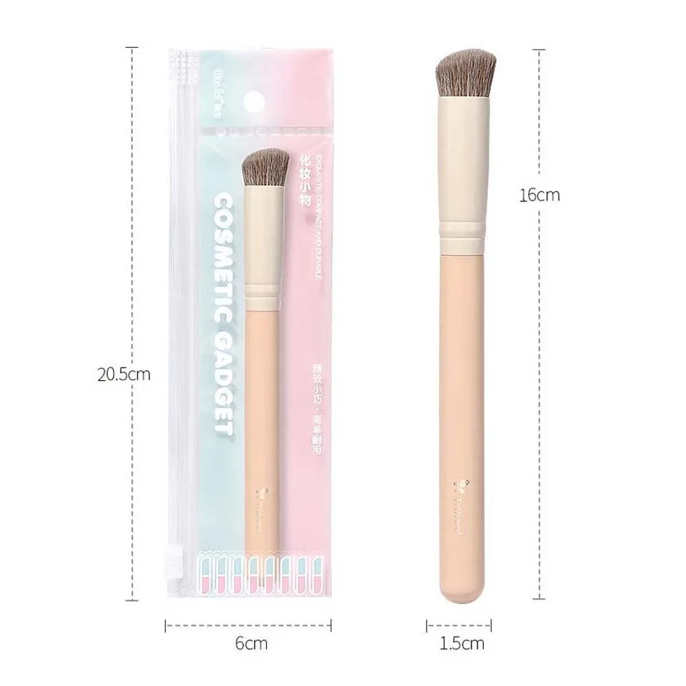 Onder de ogen Make-up Poeder Blusher Brush Nauwkeurige detailborstel Oog Gezicht Cosmetische wenkbrauwapplicator Schuin plat