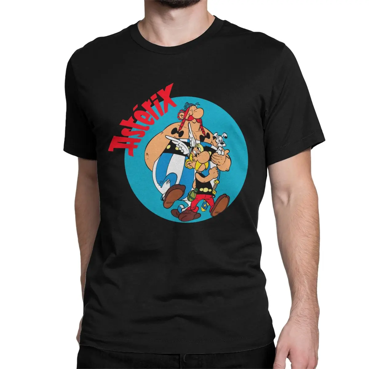 Vintage Asterix And Obelix T-Shirts Men Women  Cotton T Shirts Asterix le Gaulois Short Sleeve Tee Shirt Printing Clothes