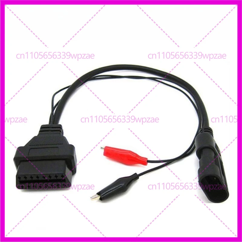 3 шт. для Fiat/Alfa/Lancia 3-контактный на 16-контактный разъем OBDII OBD2, адаптер, автомобильный кабель для Fiat 3-контактный женский диагностический кабель