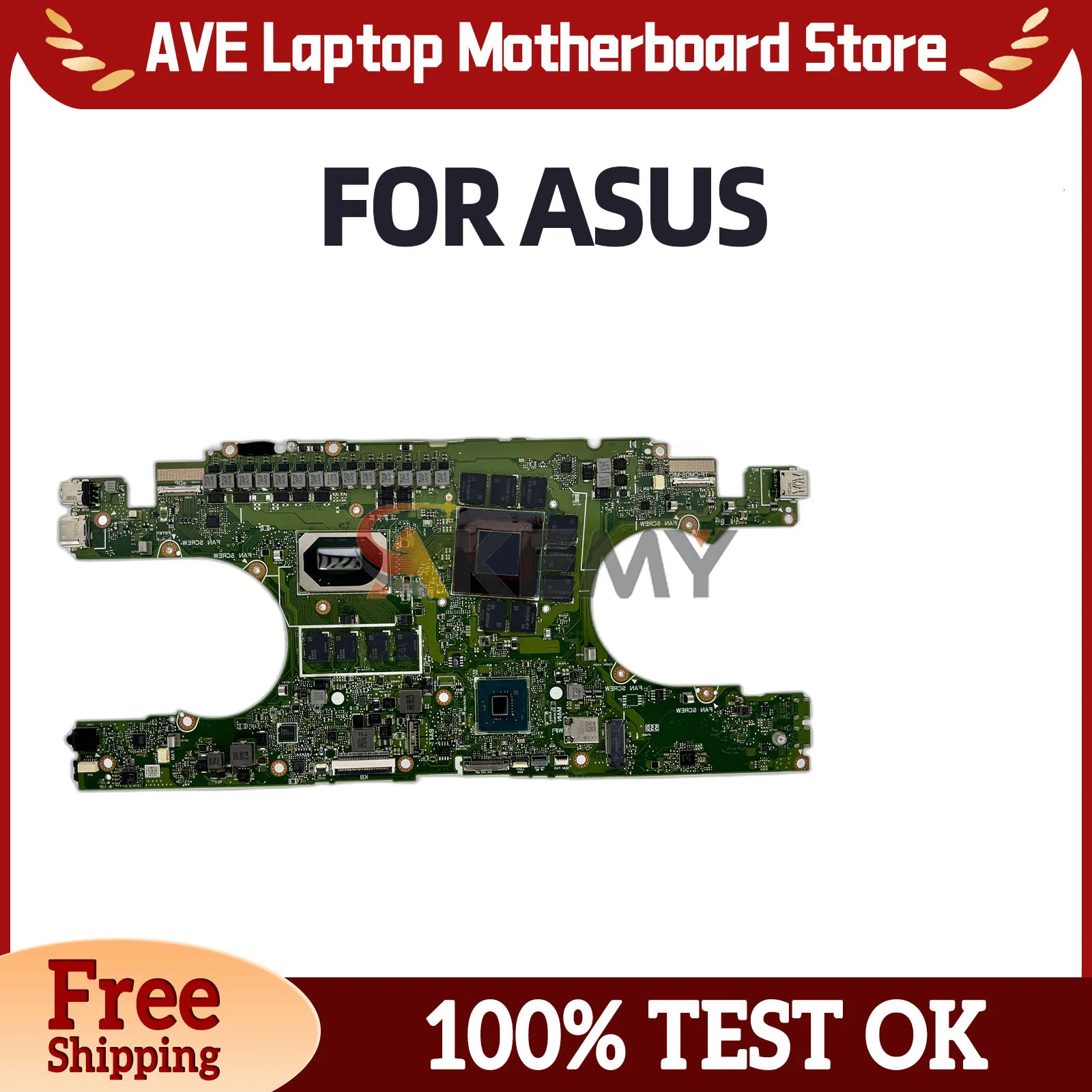 

UX582LR Motherboard For ASUS Zenbook Pro Duo LRX582LR UX582 UX580 RX580L Laptop Mainboard I7-10870H I9-10980H 16G/32G RTX3070