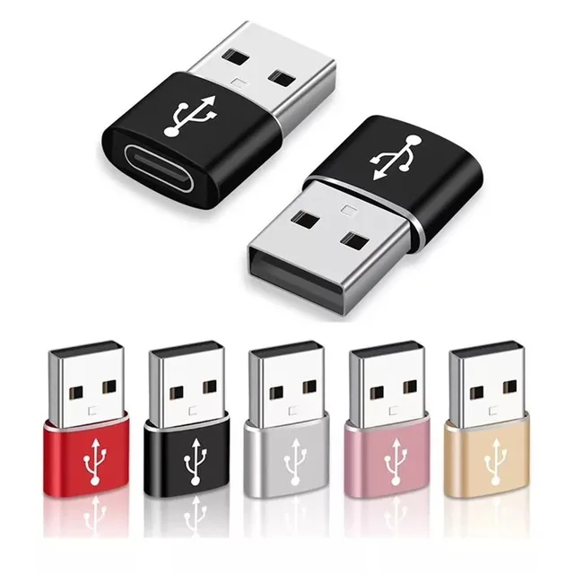 Adapter USB 3.0 na USB C 3.1 Mini Hi-Speed USB typu C żeński na USB typu A męski Szybkie ładowanie Synchronizacja danych Adapter OTG Konwerter