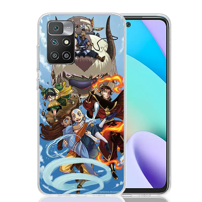 Anime Avatar The Last Airbender For Xiaomi Redmi 10 12 10A 10C 12C 9 9A 9C 9T Phone Case 8 8A 7 7A 6 6A S2 K20 K30 K40 Pro Cover