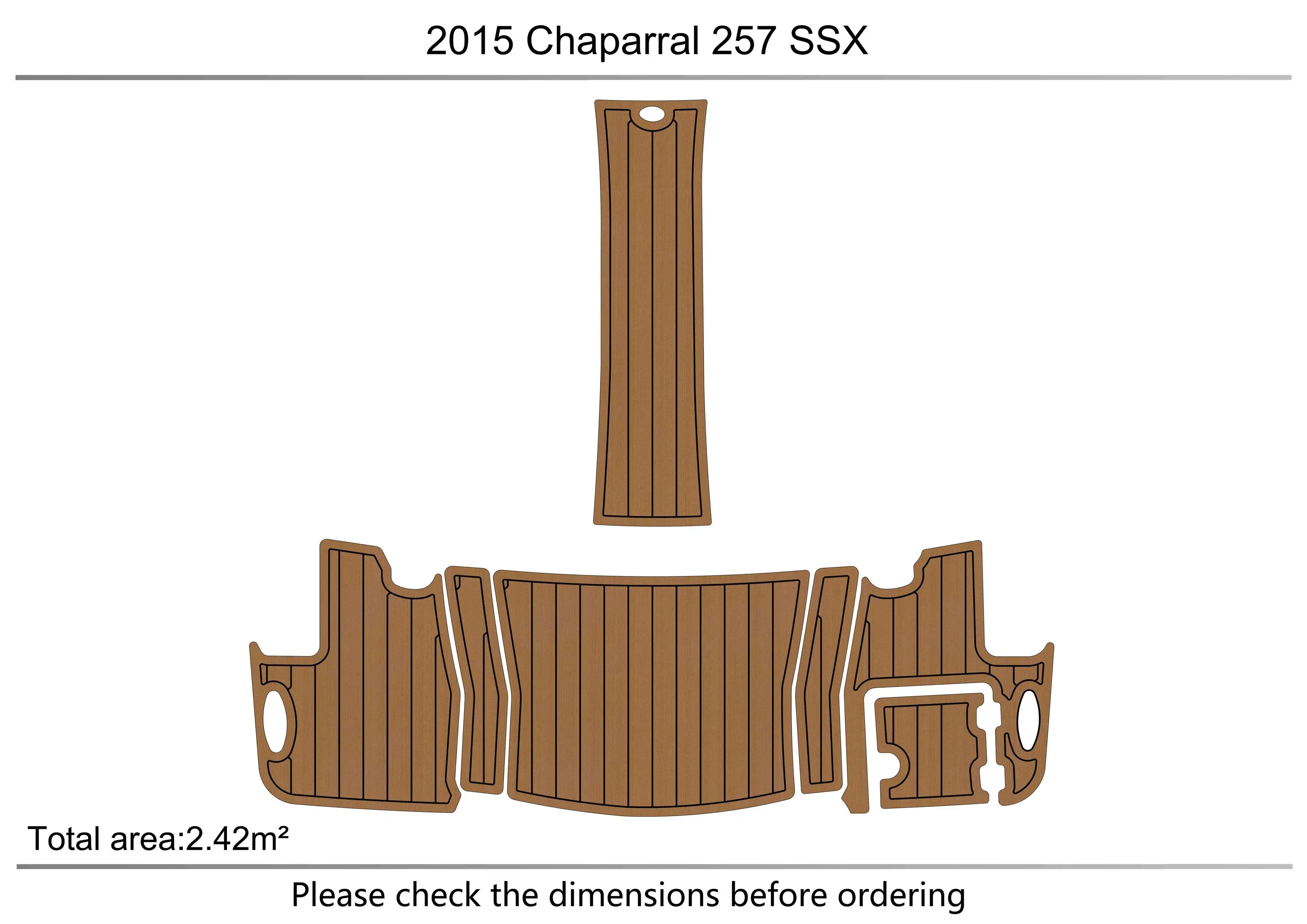 2015 Chaparral 257 SSX B Cockpit  platform 1/4