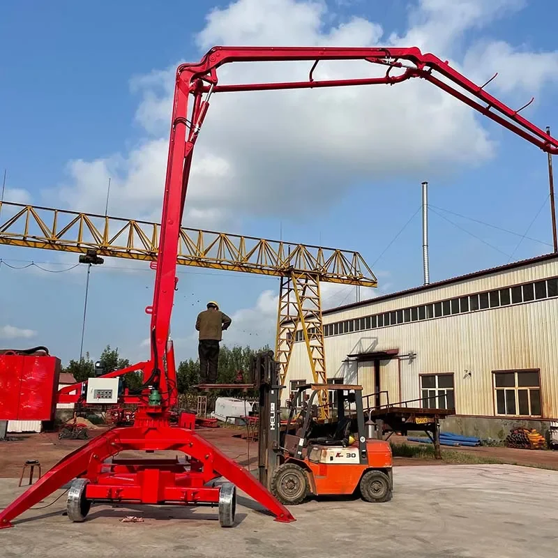 Factory Supply Concrete Pump Distributor Mobile Hydraulic Spider Concrete Placing Boom Concrete Spreader