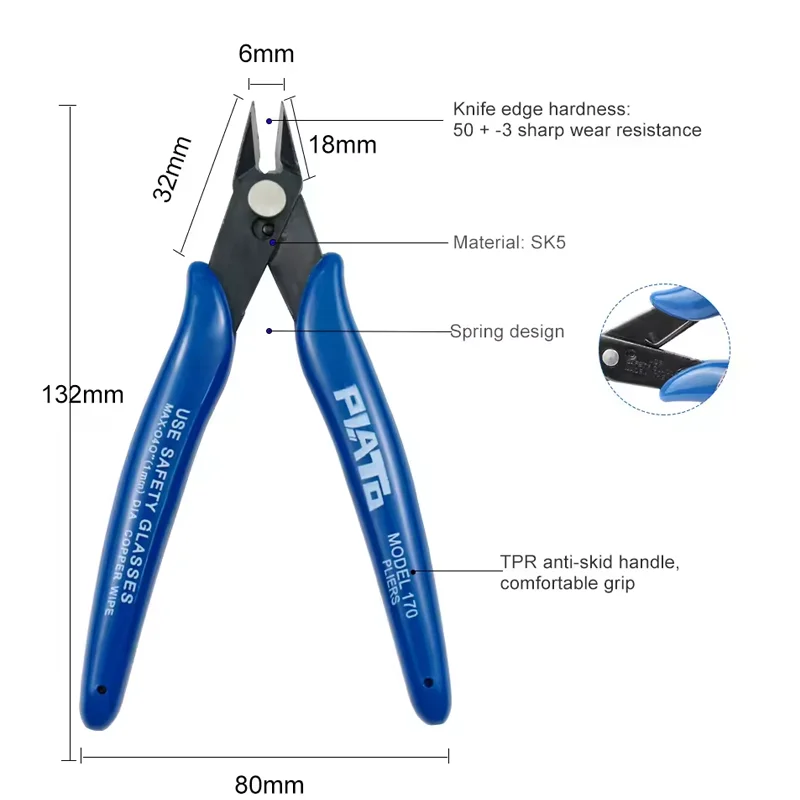 Pinze da 1 pezzo pinze per pinze in acciaio per utensili ad alta velocità da utilizzare per frese/cesoie utensili da taglio in plastica per metalli