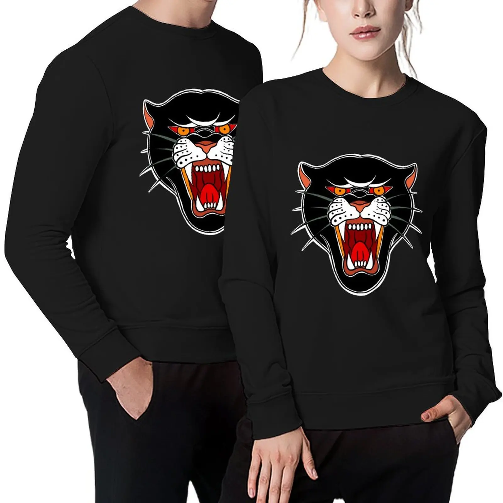 

Panther Head Tattoo Pullover men's sweat-shirt autumn jacket men men's autumn clothes men's clothes sweatshirt