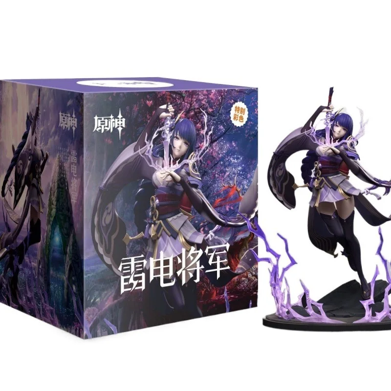 Auf Lager Der Gott des Donners rund um Raiden Shogun Anime Genshin Impact Thunder Spielmodell Dekoration Raiden No Inazuma Tono