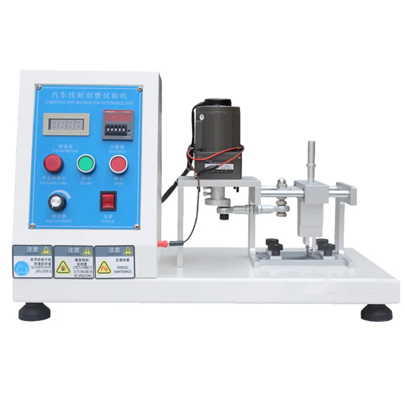 

Automotive wire scratch resistance tester Insulation surface scratch tester Wire and cable repeated wear tester