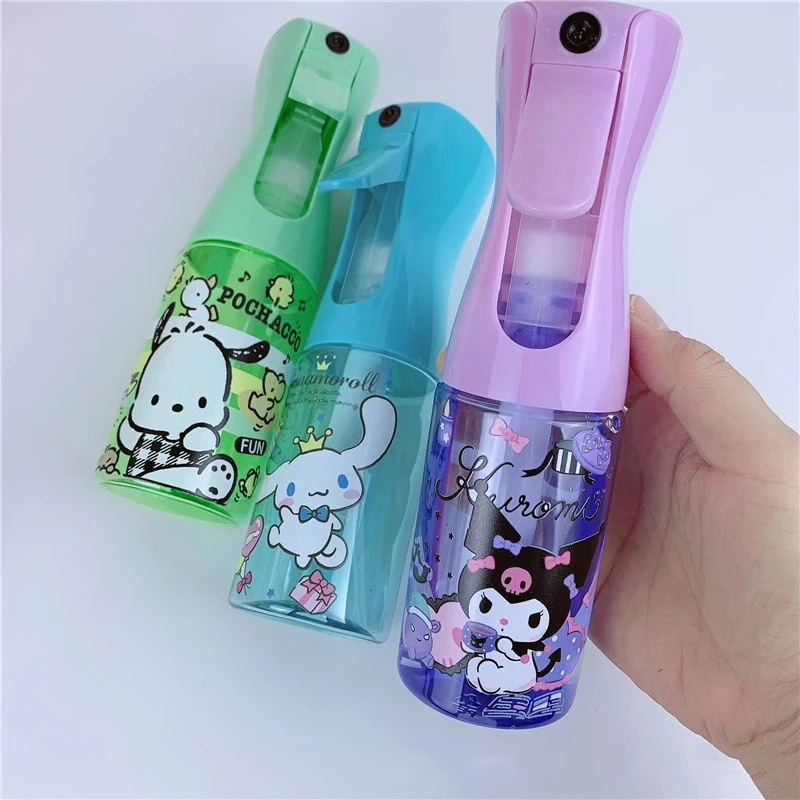 

Kawaii Sanrio Spray Bottle Hello Kittys Accessories Cute Beauty Cartoon Anime Press Empty Bottle Spray Bottle Toys for Girl Gift