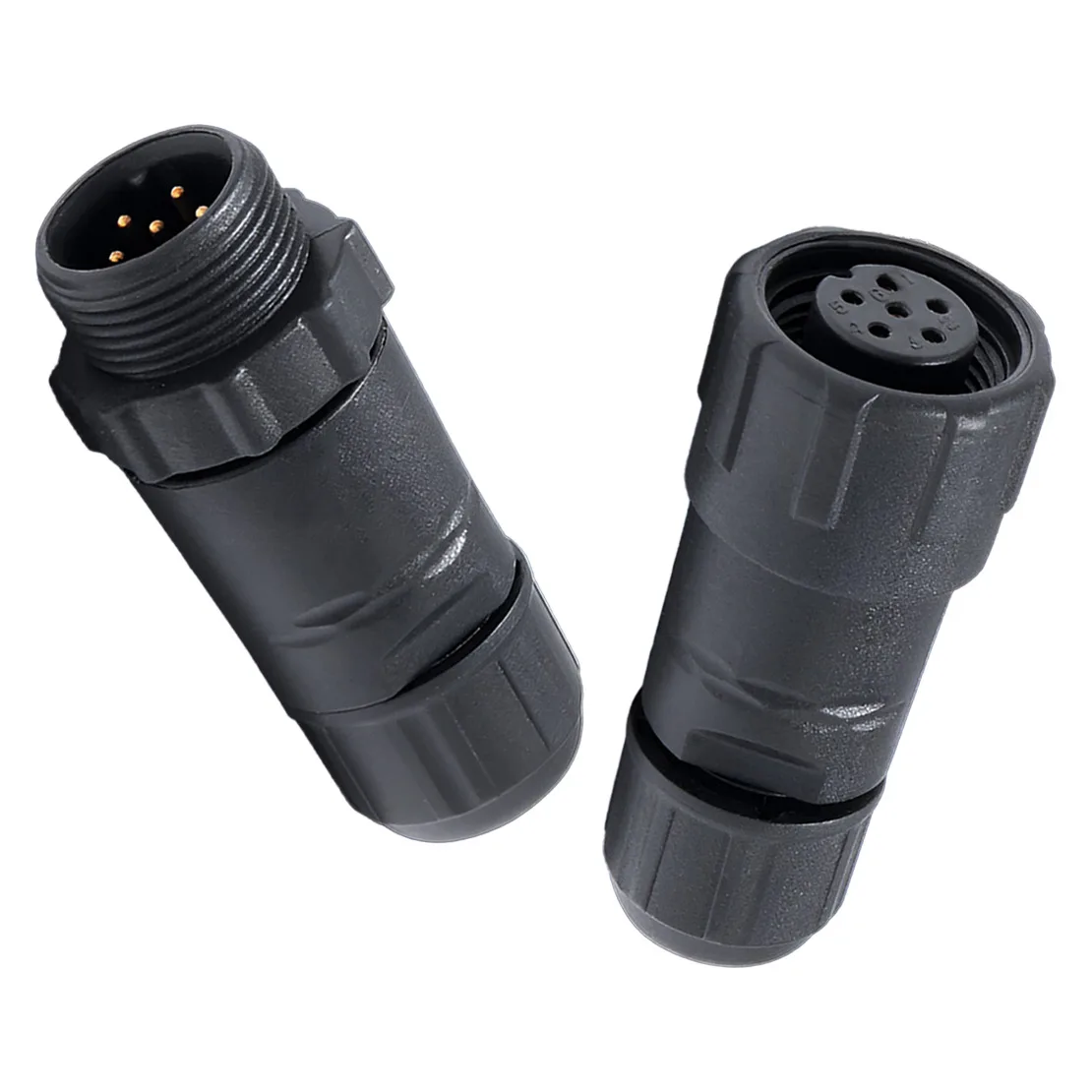 6 دبوس الذكور والإناث في الهواء الطلق كابل تسخير سلك موصل مقاوم للمياه قابس مهايئ المقبس عدة صالح لقارب السيارة #3