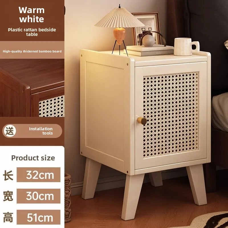 

Stable Minimalist wind bedside table, bedroom household simple small bedside shelf, bedside small table 2026 new explosion