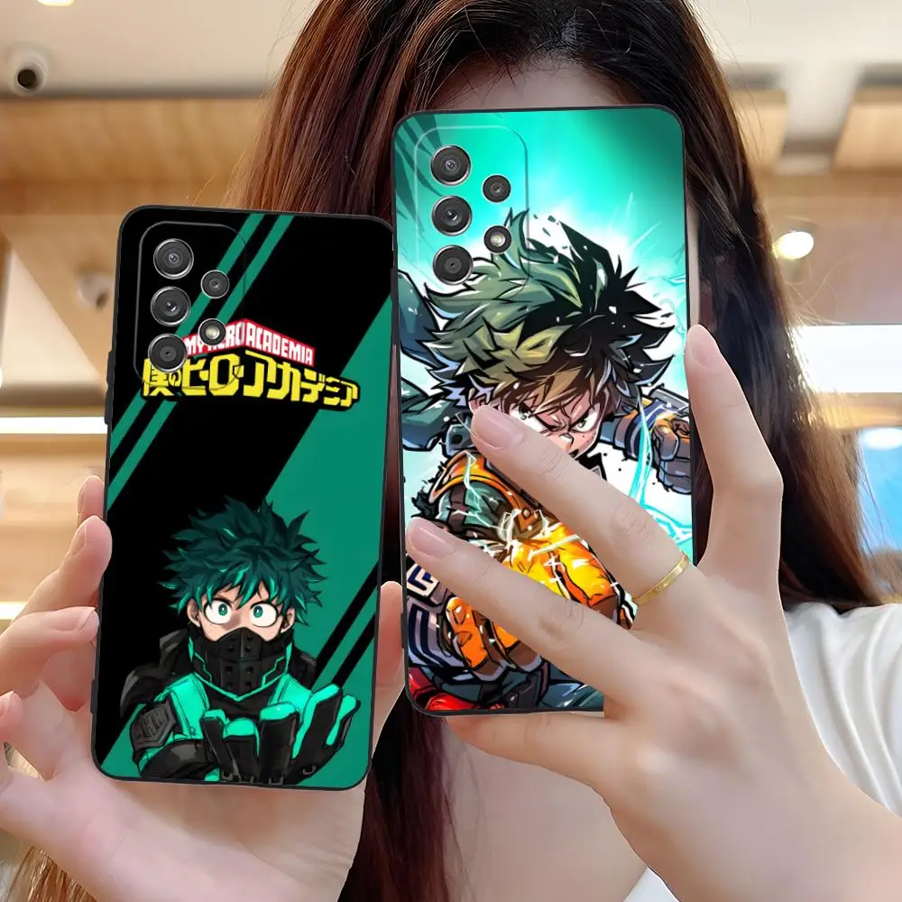 

Чехол для телефона My Hero Academia Izuku Deku для Samsung Galaxy M55 54 42 35 34 33 32 23 22 15 14 13 12 F55 5G Цветной защитный чехол
