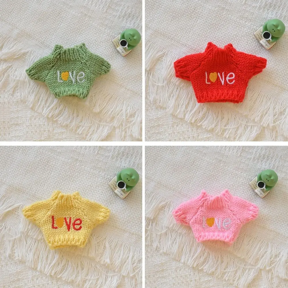 Pull de poupées en tricot 14cm, vêtements brodés BJD, accessoires multicolores, nouvelle collection