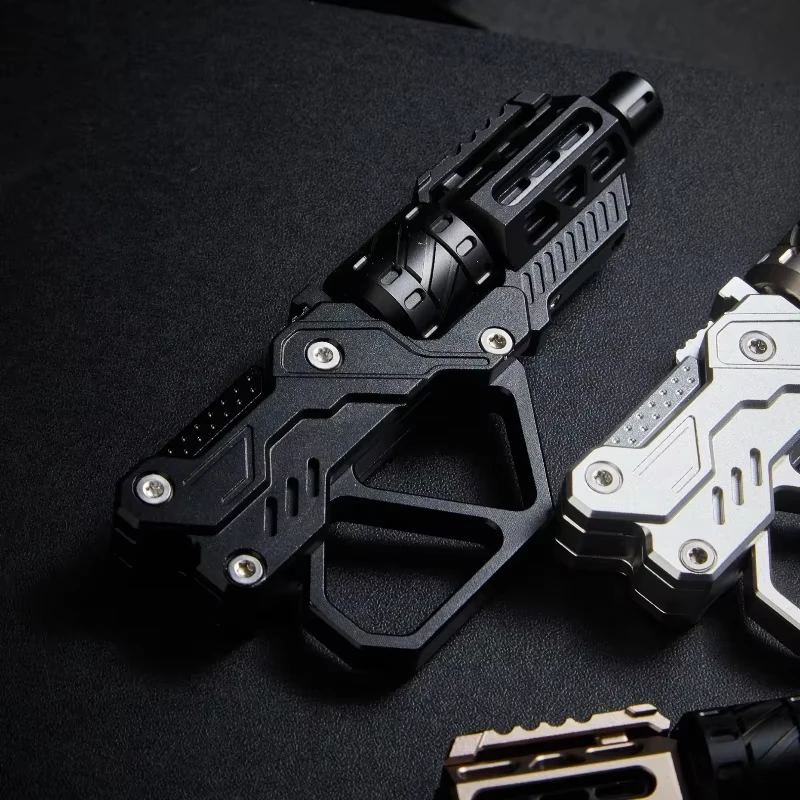 EDC QT-3000 Revolver Flip Push Slider pistolet décompression Fidget Spinner multi playabilité anxiété Stress métal doigt gyroscope jouet