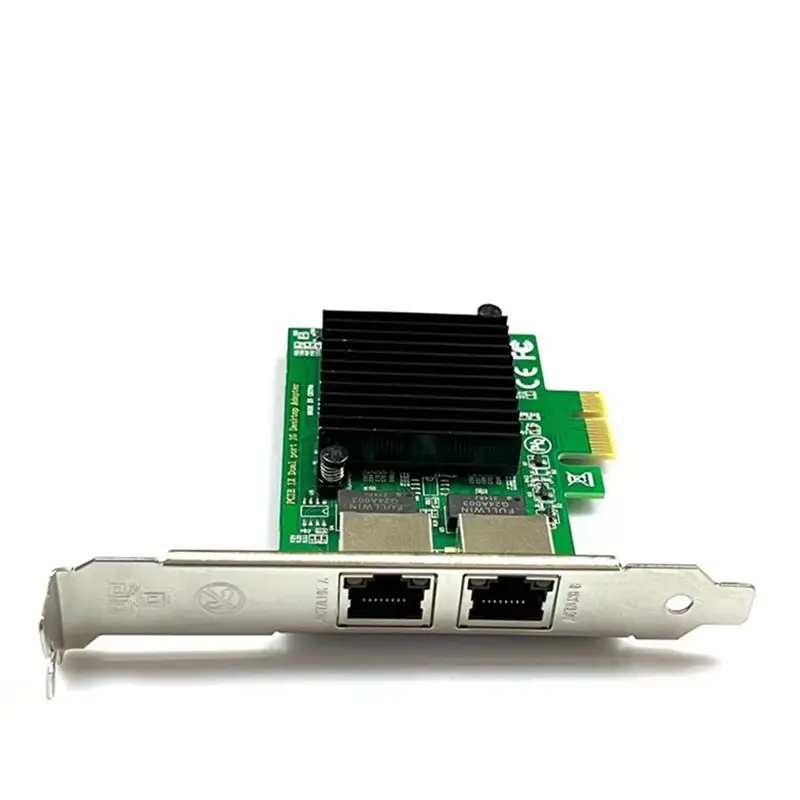 N86R Dual Port RJ-45 1000Mbps PCI-Express X 4 Gigabit Ethernet Server Adapter Dual Port Network Interface Controller