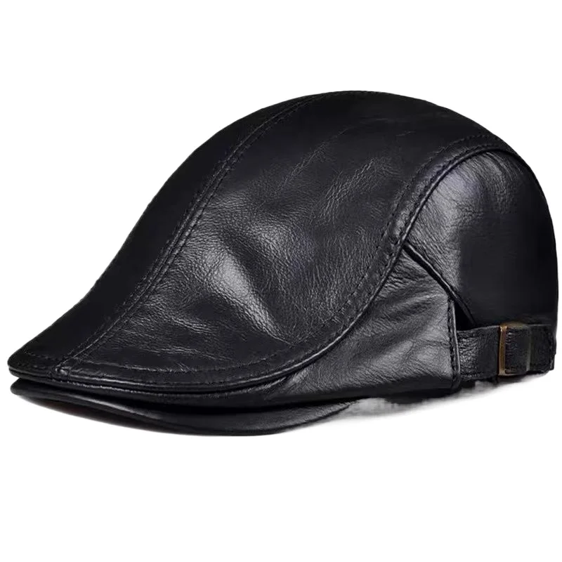Thin PU Forward Hat High Quality Retro Cap Four Seasons Can Wear Visors