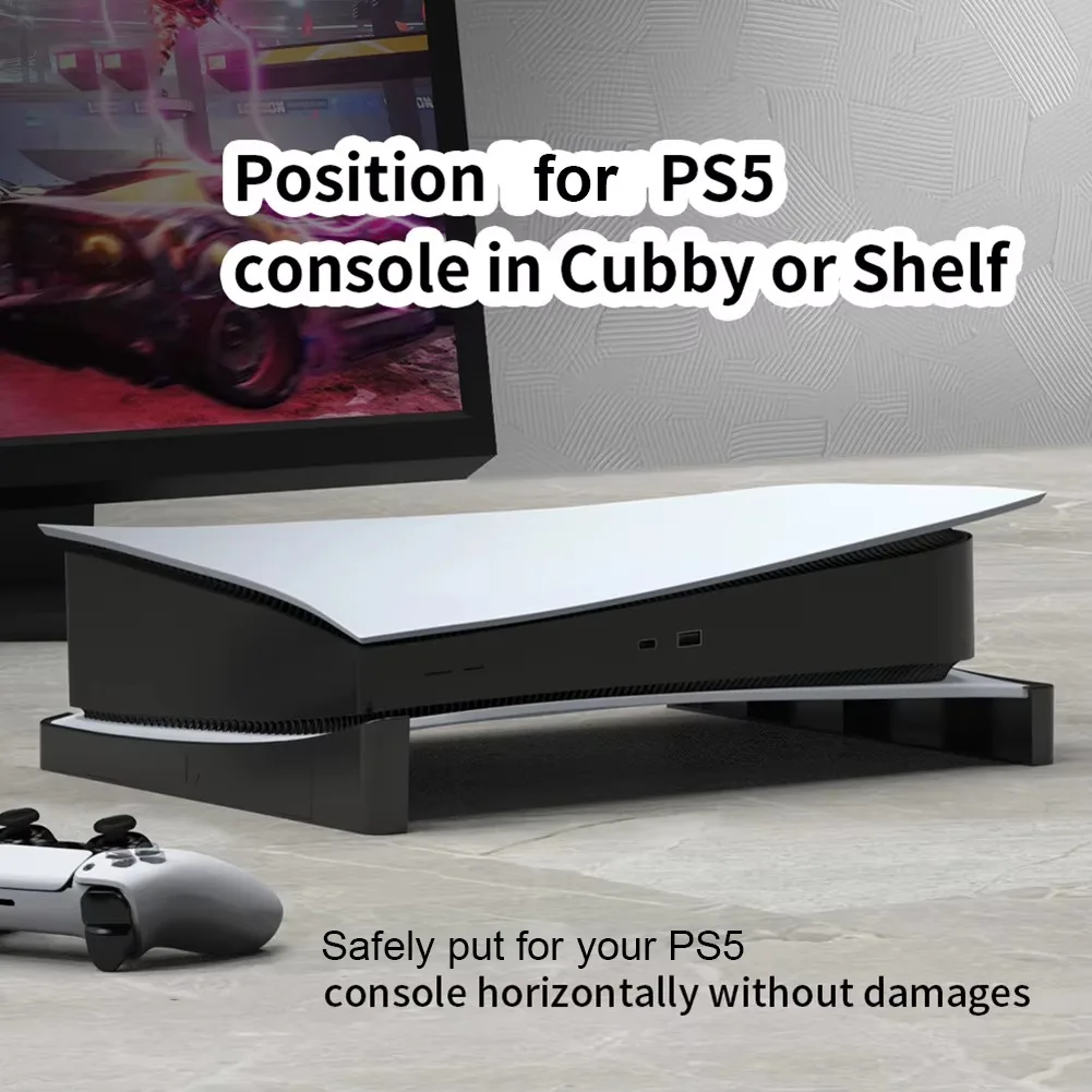 2pcs Cooling Horizontal Base Bracket Stand for PS5 Disc & Digital Edition Console Dock Mount Holder for PS5 Gaming Accessories