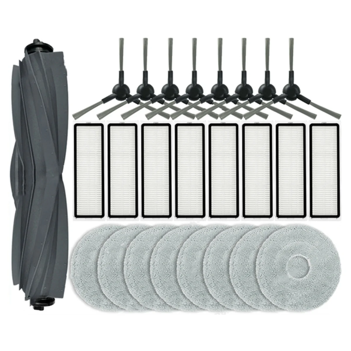 

Запасные части ABKR для робота-пылесоса Dreame L10s Pro Gen 2, основная боковая щетка, ткань для швабры, аксессуары для фильтра Hepa