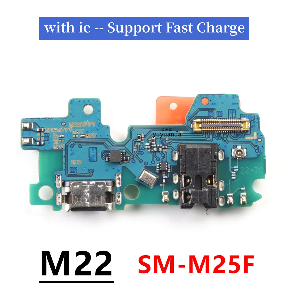 For Samsung Galaxy M13 F13 M135F E135F M22 M225F M32 M325F M31S USB Charging Port Dock Charger Plug Connector Board Flex Cable