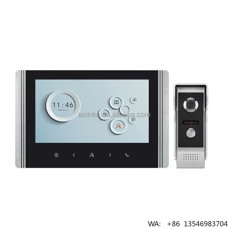 2MP 7 Inch Screen Tuya Wifi Intercom System Camera Video Door Phone Smart Video Doorbell for Villa Apartment