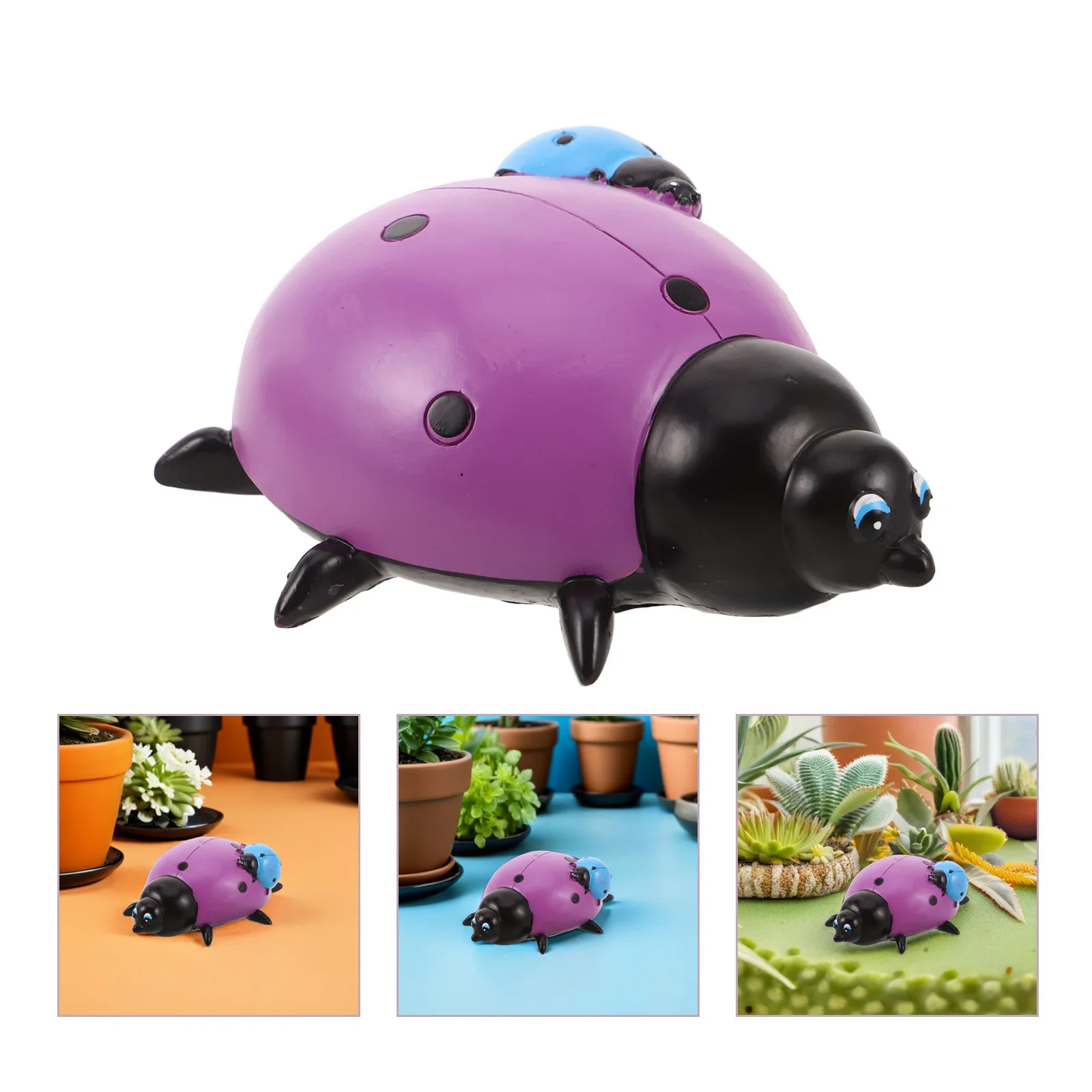 إخفاء مفتاح في الهواء الطلق مانعة لتسرب الماء الراتنج الخنفساء تمثال حديقة الزخرفية مفتاح إخفاء صندوق تخزين آمن ساحة حامل الخنفساء ديكور المنزل