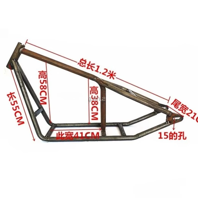 Retro modified motorcycle handmade hardtail single-seat frame