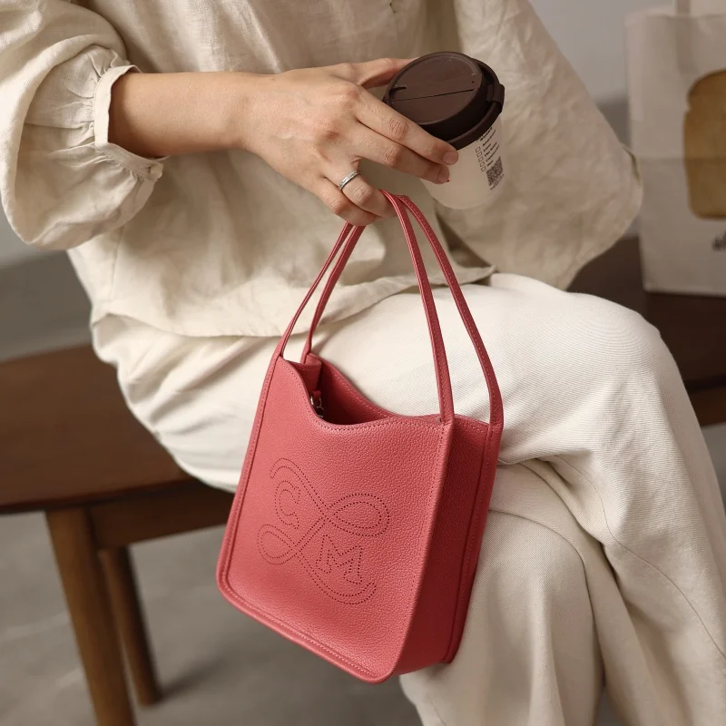 

Luxury Designer Crossbody Bags For Women Genuine Leather Soft Mini Tote Hand Bag Ladies Colorful Purses