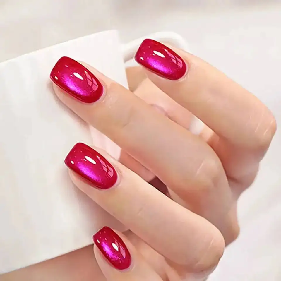 Set de esmalte de uñas de gel ojo de gato sin TPO, con exhibidor, laca de gel magnética semipermanente UV LED para arte de uñas 6