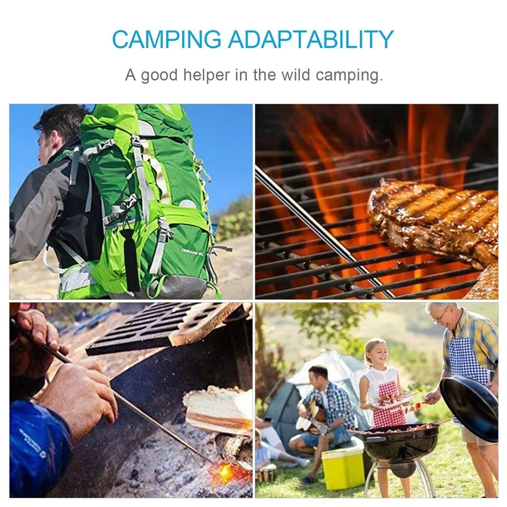 Fire Tube Blow Tool Pipe Camping Blower Collapsible Campfire Bellows Outdoor Telescopic Bellowing Survival Starter Pocket Gear