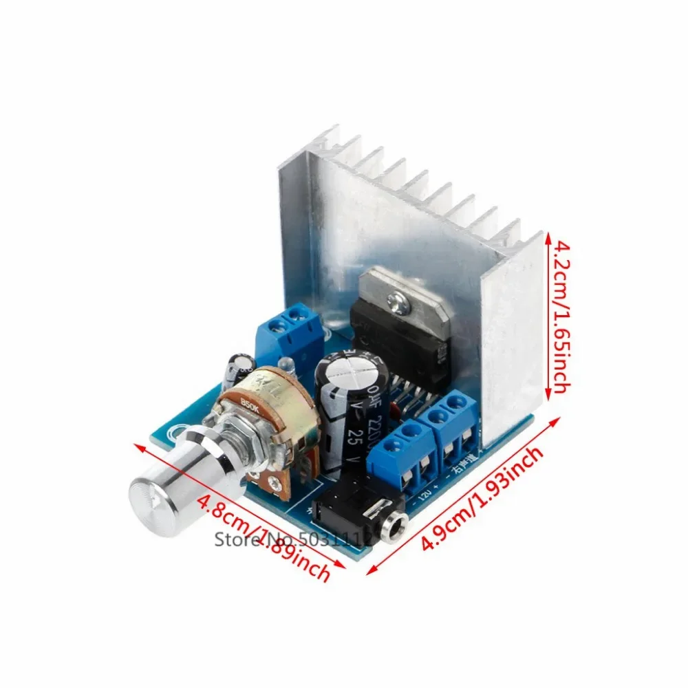 TDA7297 Dual-Channel AC/DC 12V Digital Audio Amplifier Board 2*15W Audio Power Amplifier Module Stereo DIY Sound Amplify System