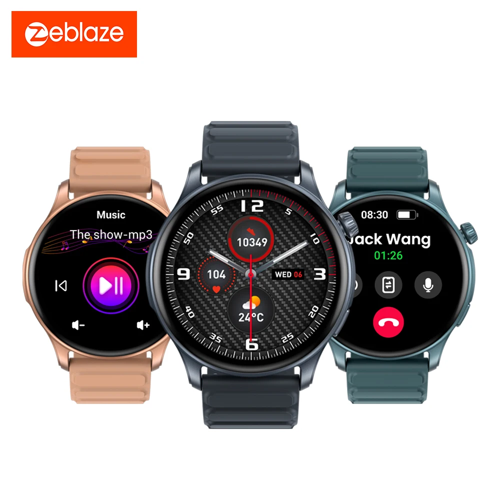 

New Zeblaze Btalk 3 PRO 1.43" AMOLED Display Smart Watch Bluetooth Phone Callings Health and Fitness Tracking Smartwatch