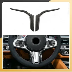 2pcs/Set Carbon Fiber Car Steering Wheel Switch Trims For BMW 2 Series F44  For 2 3 4 5 6 7 8 Series G22/G23/G26 X3 X4 X6 X7